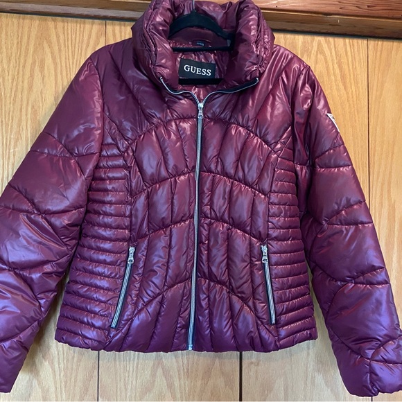 Guess Jackets & Coats Guess Brand Womens Purple Puffer Coat Like